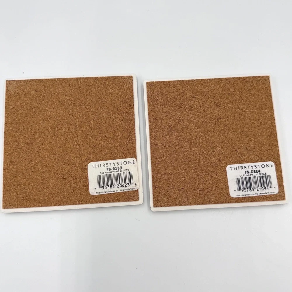 Thirstystone Religious Wheat Field‎ Scripture Stone Coaster Set of 2